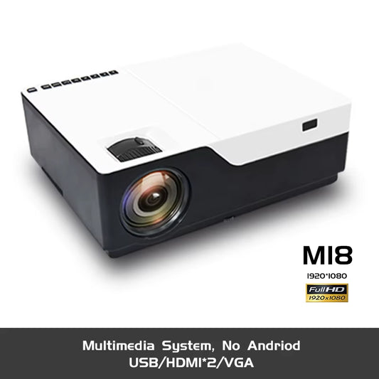 M18 Full HD 1080P Projector 4K 5500 Lumens Cinema Proyector Beamer Android Wifi Bluetooth Hdmi-Compatible VGA AV USB