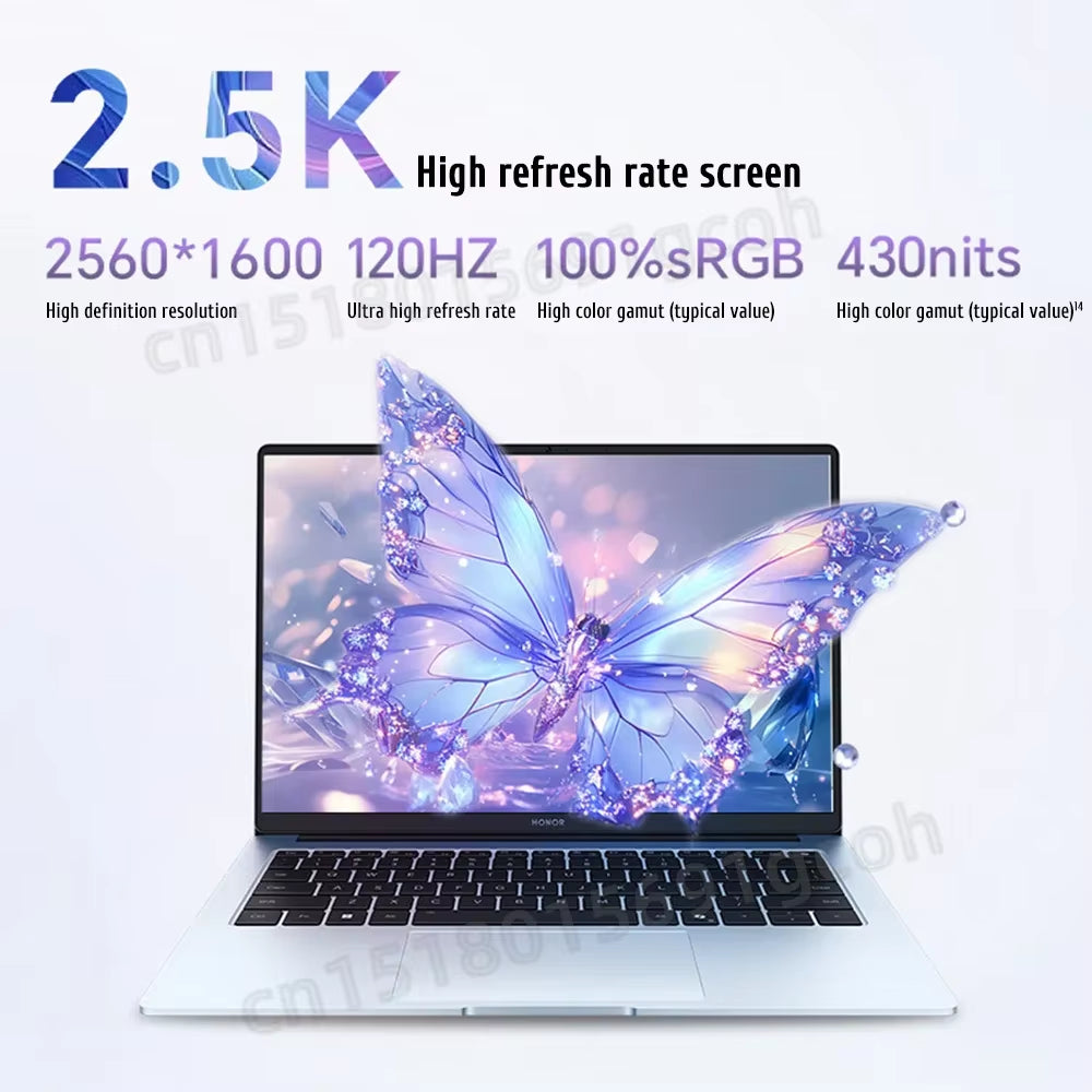 2025 Honor Magicbook X16 plus Laptop  Graphics Core5-220H 16G/32G 1T 2.5K 120Hz IPS Screen New Notebook 75Wh