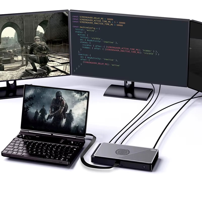 2025 Latest GPD G1 Graphics Card Expansion Dock USB 3.2 Type a SD 4.0 HDMI Compatible SD 4.0 Card Reader Displayport 1.4A