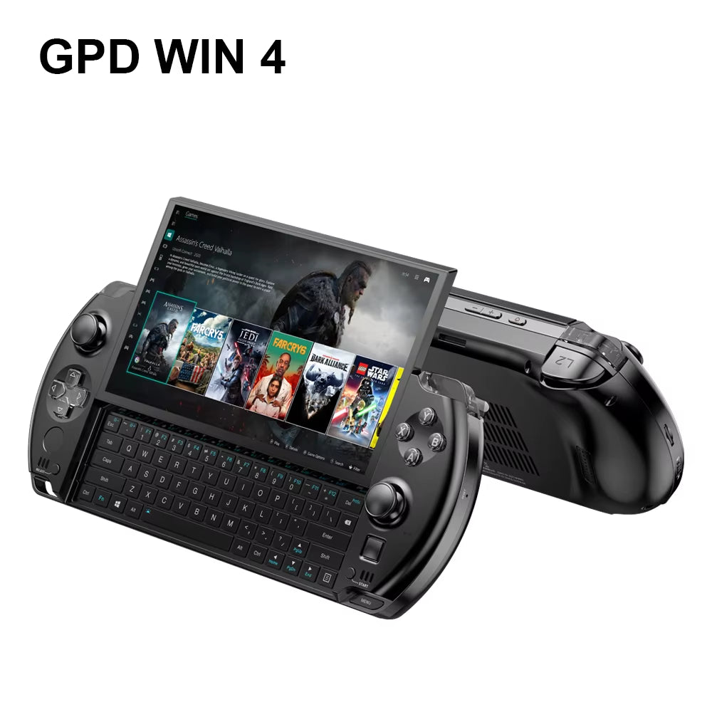 GPD WIN 4 Handheld Gamepad Tablet 6Inch  AI 9 HX 370 Mini PC 32GB RAM 1/2TB M.2 2280 SSD Colorful Lights Game Player
