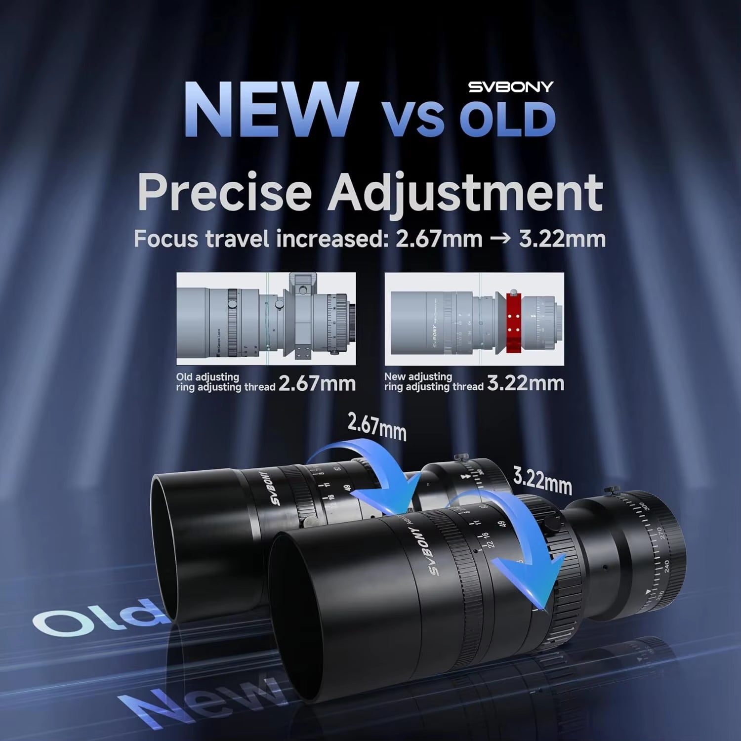 SV555 New Upgrade Astrophotography Telescope APO 243Mm F/4.5 Telephoto Camera Lens for Full Frame Sky Imaging