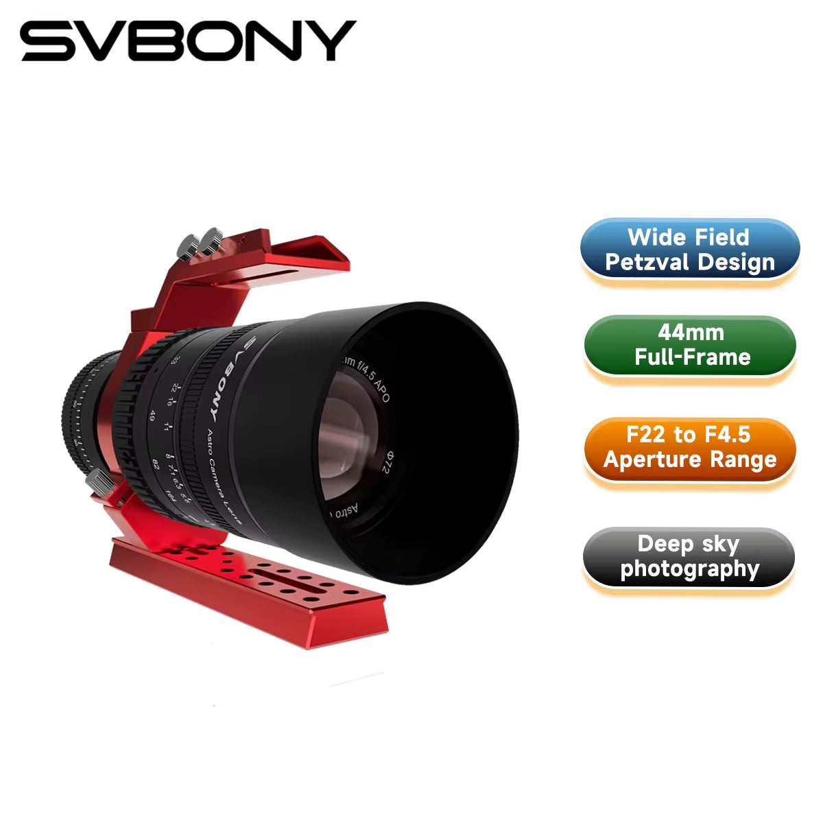 SV555 New Upgrade Astrophotography Telescope APO 243Mm F/4.5 Telephoto Camera Lens for Full Frame Sky Imaging